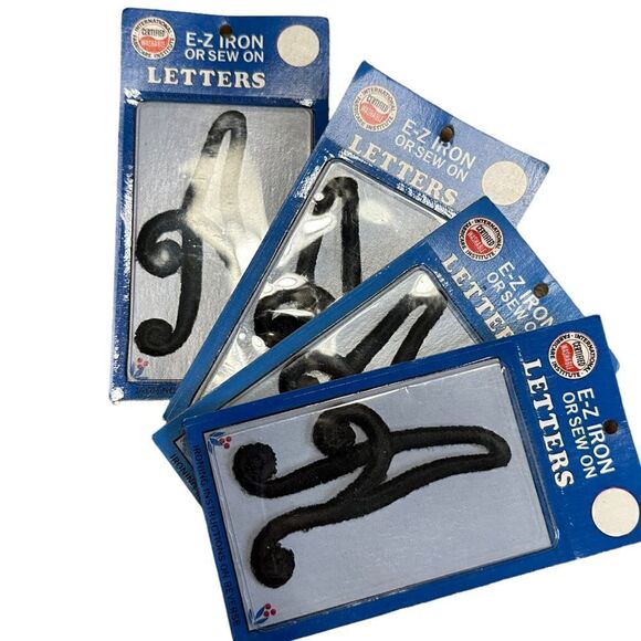 Vintage Letter A sew on or Iron on Monogram - Picture 3 of 9